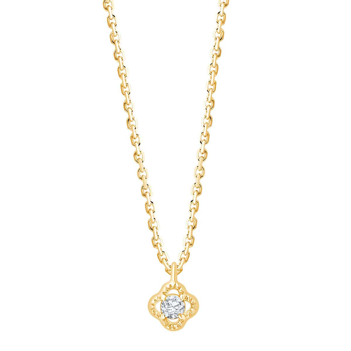 Collier 1 Diamant 0.02 Carats