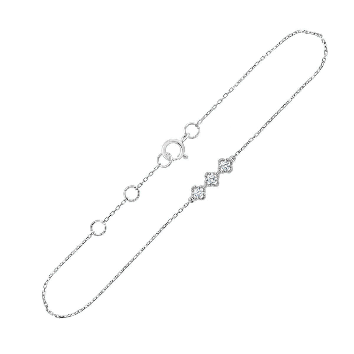 Bracelet 3 Diamants 0.06 Carats