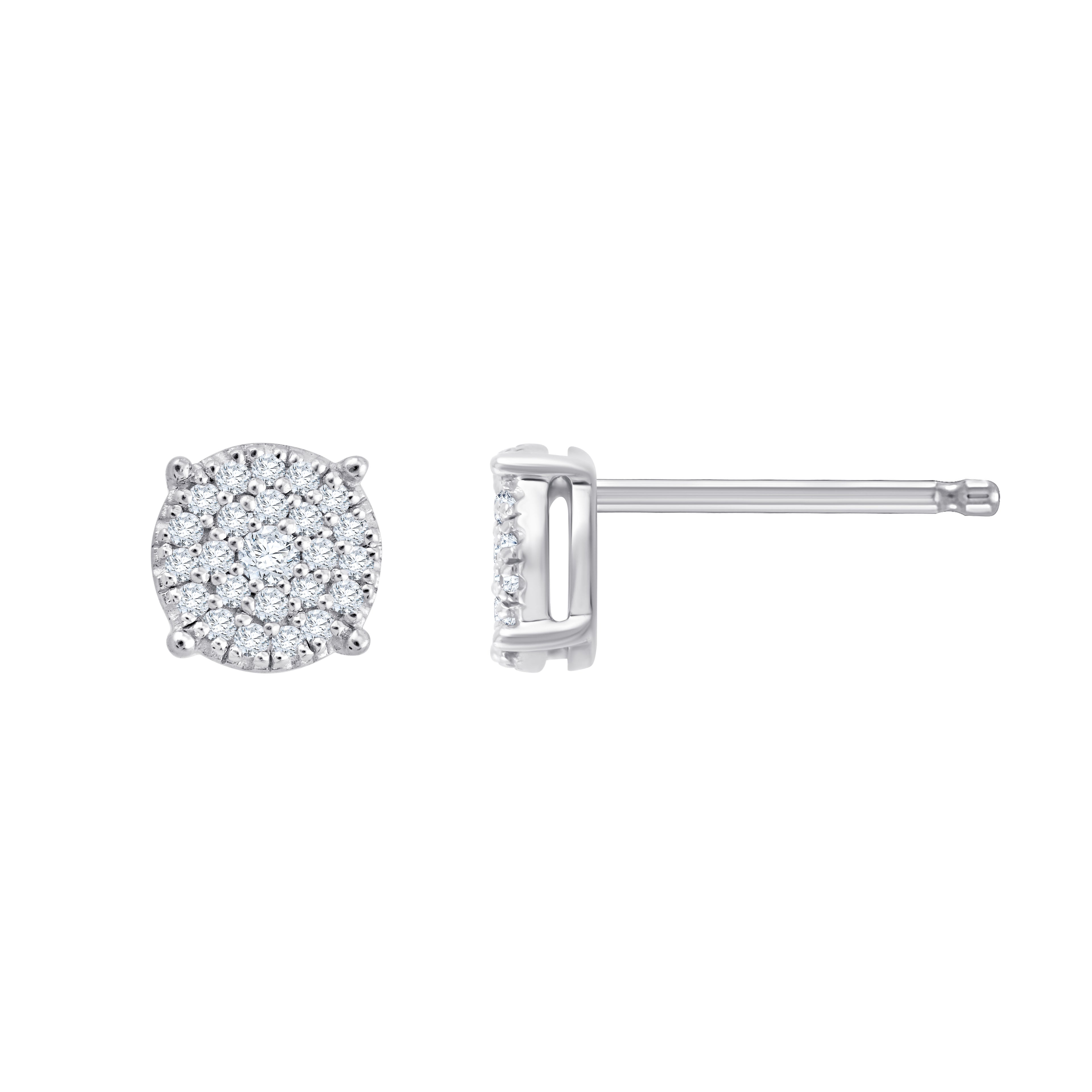 Boucles d'oreilles 48 Diamants 0.16 cts