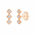 Boucles d'oreilles 2 x 3 Diamants 0.06 Carats