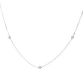 Collier 3 Diamants 0,05 Carats