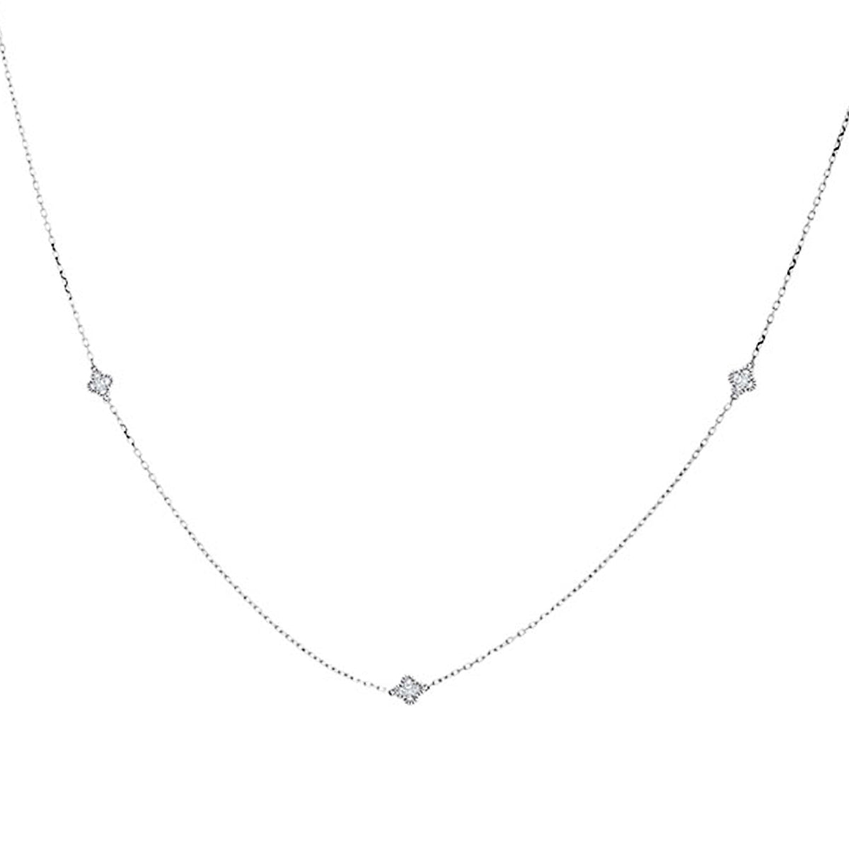 Collier 3 Diamants 0,50 Carats