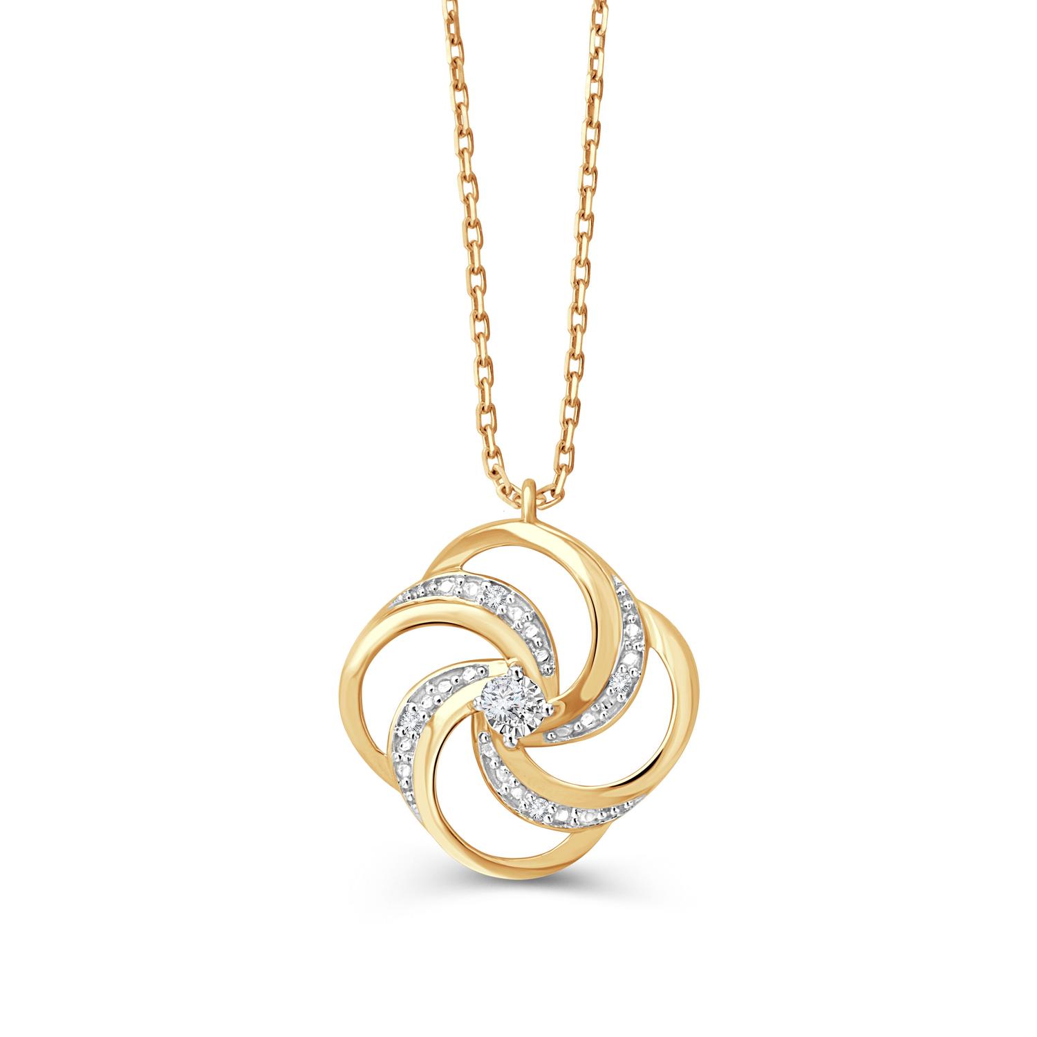 Collier 5 Diamants 0,02 Carat