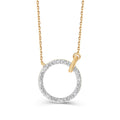 Collier Anneau 7 Diamants 0,010 Carat