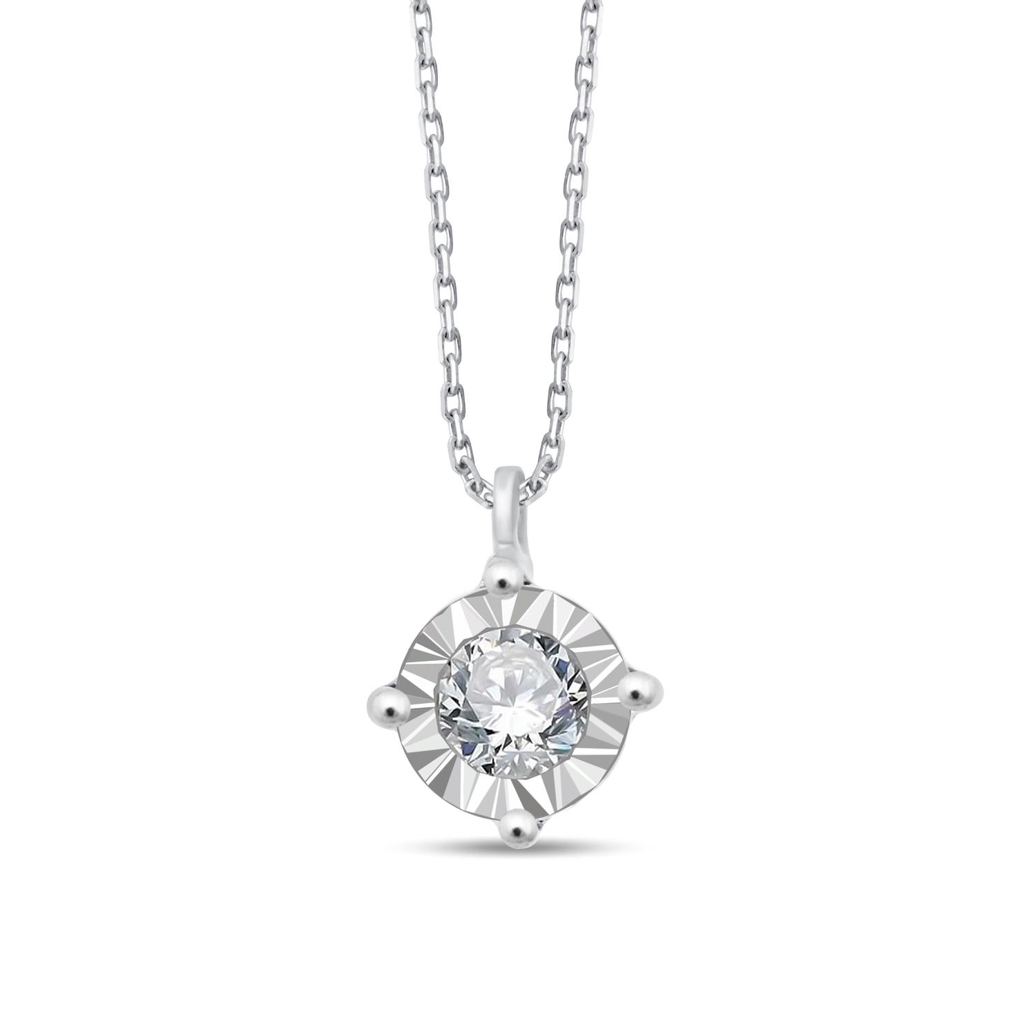 Collier 1 Diamant 0,07 Carat