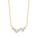 Collier 7 Diamants 0.10 Cts