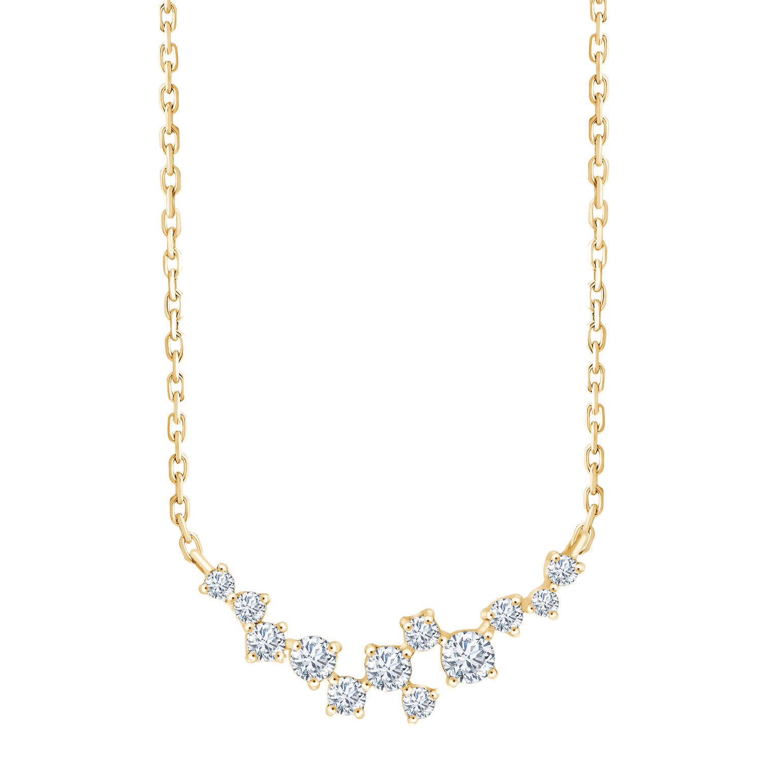 Collier 12 Diamants 0.19 Cts