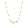 Collier Trio 3 Diamants 0,06 Carats