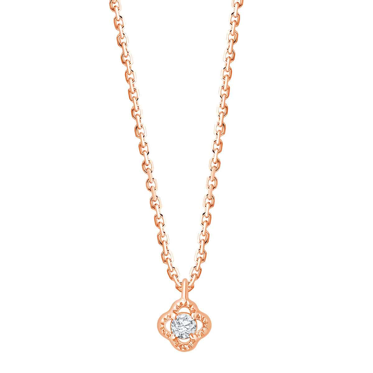 Collier 1 Diamant 0.02 Carats