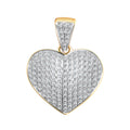 Pendentif Coeur bombé 0.35 cts