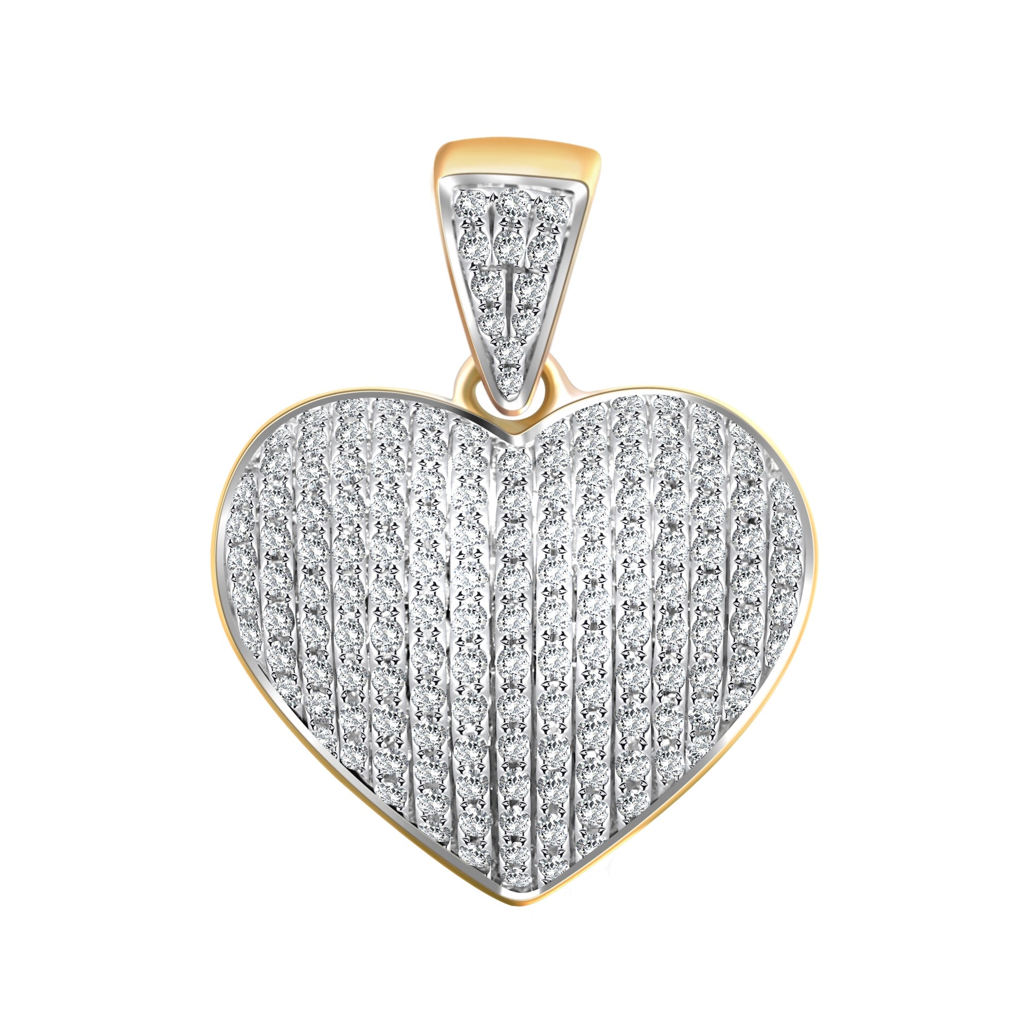 Pendentif Coeur bombé 0.35 cts