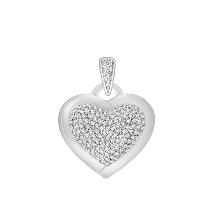 Pendentif cœur 132 Diamants 0.35 cts