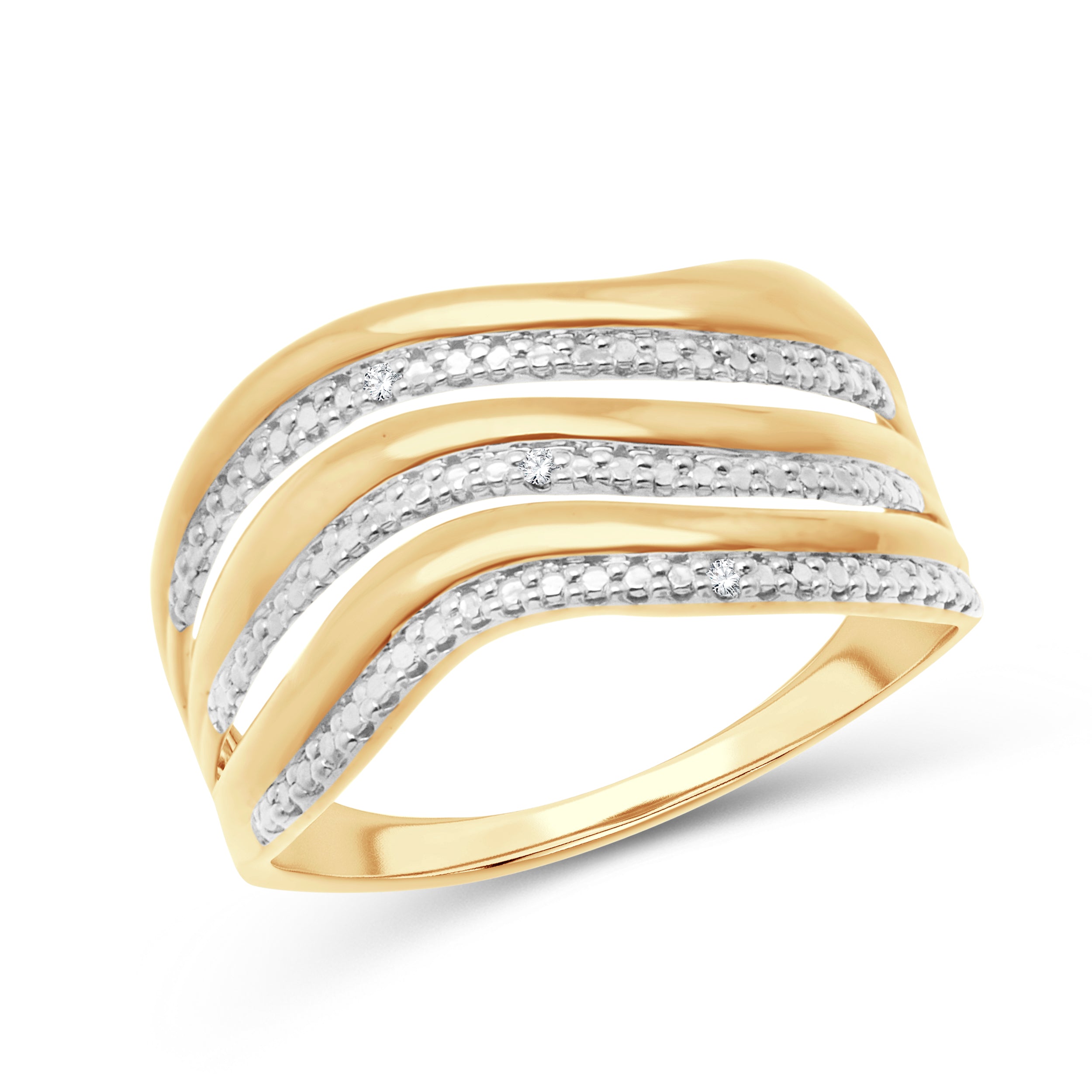 Bague 3 Diamants 0,005 Carat