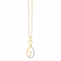 Collier 2 Diamants 0,004 Carat